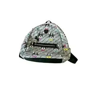 Betsey Johnson French Bulldog Bow Tie Backpack and Travel Pouch